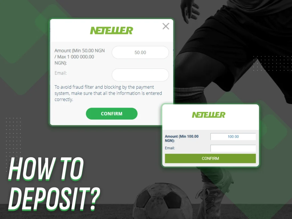 Learn how simple it is to deposit using Neteller for sports betting.