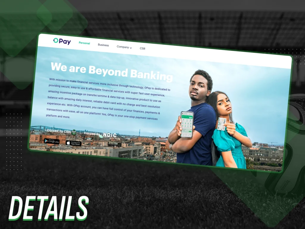 All details about Opay payment method for sports betting.