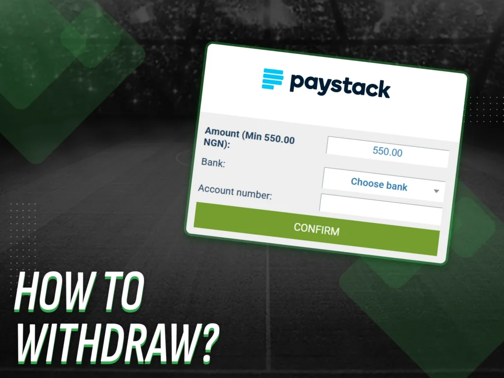 How to withdraw funds from a sports betting platform using Paystack.