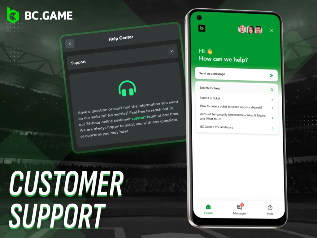 Evaluate BC Game’s app customer support based on your experience.